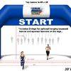 Finish line inflatable arch for event advertising