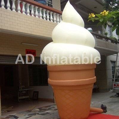 Inflatable ice cream cone for advertising and promotion