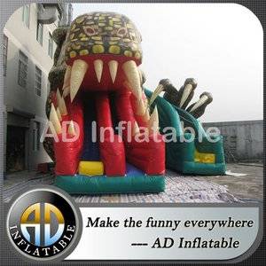 Dragon inflatable water park,Dragon water slide,Raptor inflatable slide