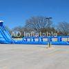 Blue crush long slip and slide, inflatable screamer water slide, inflatable tsunami water slide