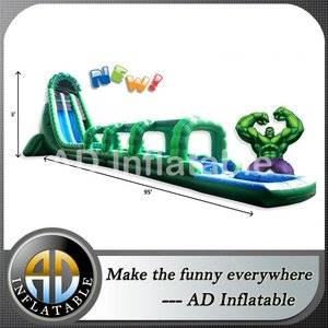 Long slip and slide,Biggest water slide,The hulk water slide