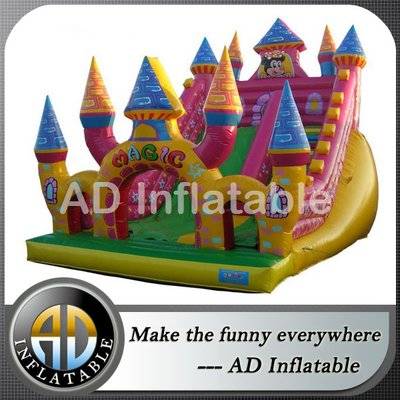 Magic mickey mouse commercial inflatable jumping slide for party rental