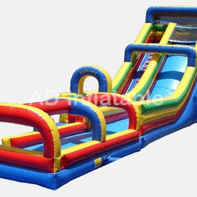 24' Single Lane Slide with Slip And Slide water slip and slide