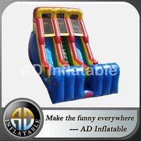 Adult inflatable water slides,18' Double Lane Slide,Inflatable Water Slide Sale