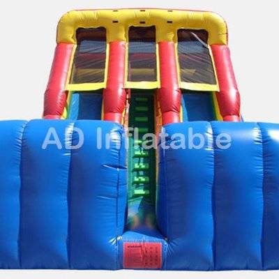 18' Double Lane Slide with ladder adult inflatable water slides