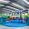Dolphin jungle Water Park Giant Inflatable Pool Water Slide for Sale