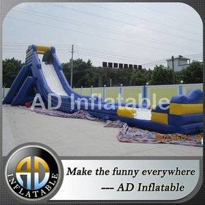 Long water slides,Beach water slide,Giant inflatable water slide