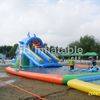 Shark inflatable giant water pool park games swimming pools with water slides