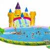 Castle inflatable water park,inflatable water amusement with pool
