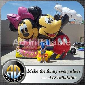 Mickey and minnie castle,Inflatable castle games,Blown mickey jumping castle