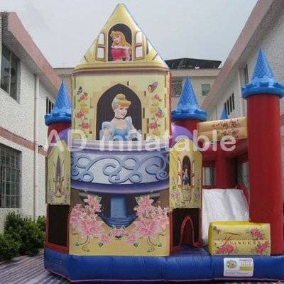 5 in 1 princess fairy bouncy castles with basketball hoop