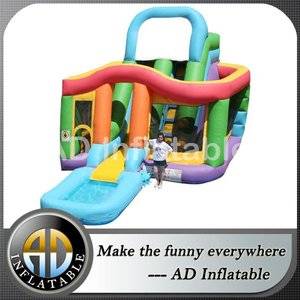 Wet n dry inflatable,Inflatable Slide Castle Combo,Combo Inflatable Castle