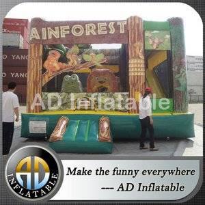 Rain forest bounce house,Inflatable Play Structure,Commercial bounce house