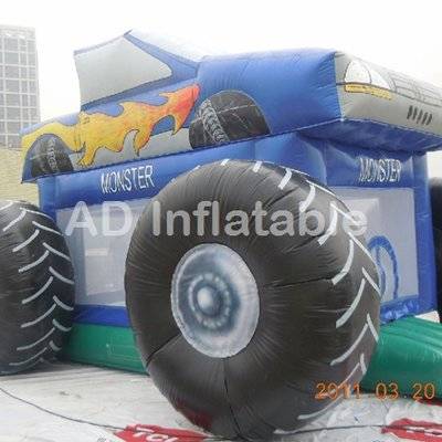 Outdoor Commercial Backyard Monster Truck Bounce House for Sale