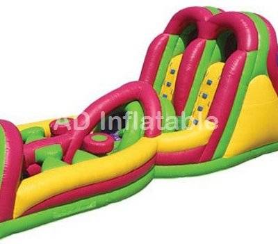 Colorful jumbo inflatable obstable course for kids and adult