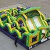 Giant outdoor adrenaline rush extreme inflatable obstacle course for commercial rentals