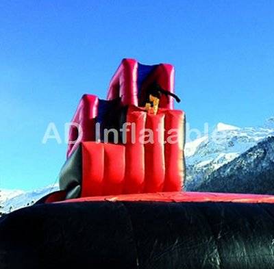 Inflatable freestyle safety stunt bag jump with inflatable platform / Stunt Jump Inflatable Tower