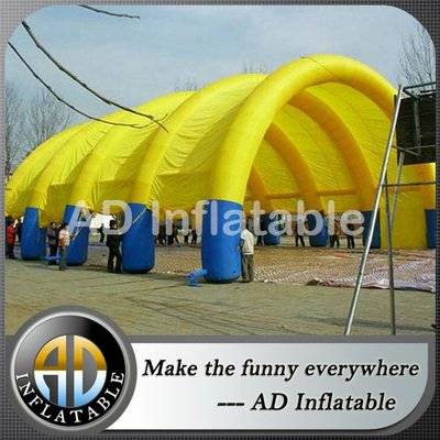 Huge custom arch shape inflatable paintball bunker tent field