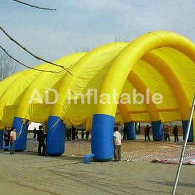 Huge custom arch shape inflatable paintball bunker tent field
