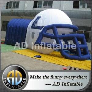 Air football helmet tunnel,Inflatable football tunne,Helmet inflatable tunnel