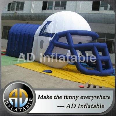 Helmet inflatable tunnel/inflatable football tunnel/inflatable football helmet tunnel