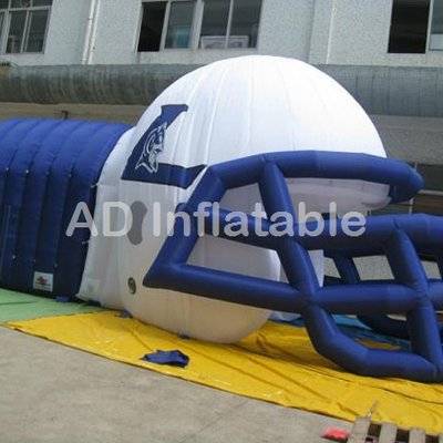 Helmet inflatable tunnel/inflatable football tunnel/inflatable football helmet tunnel