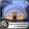 14m white inflatable balloon tents, light inflatable igloo dome with detachable door