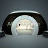 White and black custom large event inflatable party dome tents
