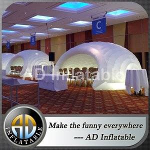 Inflatable office tent,Lighting inflatable igloo tent,China air tent wholesale