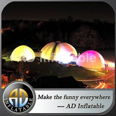 Inflatable Structures for corporate event, inflatable colorful tent light