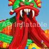Giant dragon Inflatable Water Park with big pool, Aqua Inflatable water slide Park