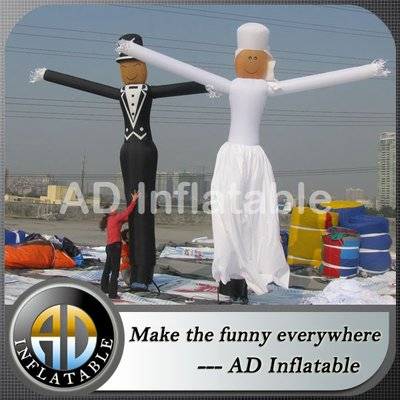 The bride and the bridegroom wedding decoration inflatable air dancer, inflatable wedding air dancer