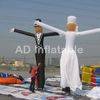 The bride and the bridegroom wedding decoration inflatable air dancer, inflatable wedding air dancer