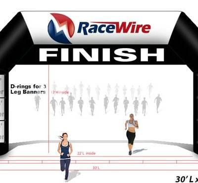 Inflatable finish line Arch for marathon racing, race arrive and finish inflatable arch
