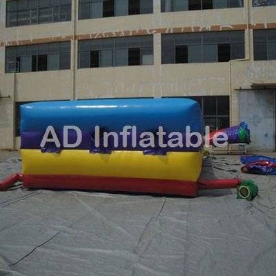 Inflatable triple lane bungee run, 3 lane inflatable bungee run interactive game