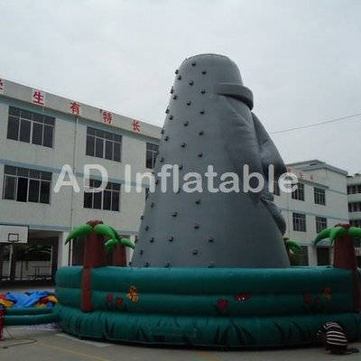 Artificial air inflatable adult climbing wall,mobile rock climbing wall