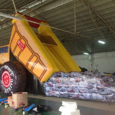 Inflatable Heavy Hauling Dump Truck Slide, Inflatable dipper truck slide
