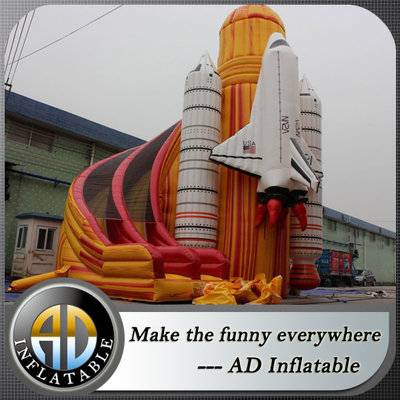 Rocket Space Shuttle Inflatable Slide, inflatable rocket slide