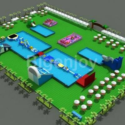 Entertainment Blow Up Games Ultimate Inflatable Water Park