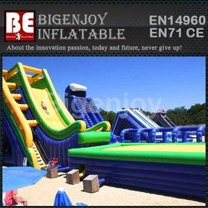 China Bouncy Water Slide,Inflatable Bouncy Water Slide,Giant Bouncy Water Slide