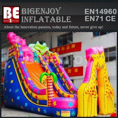 Africa jungle inflatable slide