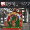 Colorful happy circus clown inflatable slide