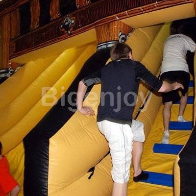 Fire Retardant Full Printing Giant Inflatable Pirate Slide For Amusement Park