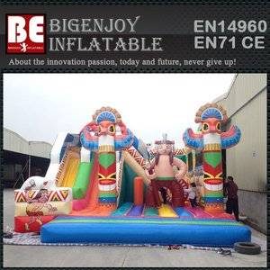 Indians inflatable obstacle course,kids play obstacle course,obstacle course