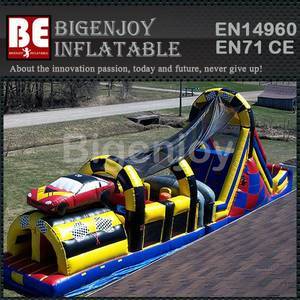 Victory lap obstacle course,Inflatable car challenge course,obstacle course challenge course