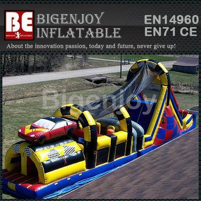 Victory lap obstacle course Inflatable car challenge course