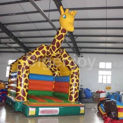 PVC material jumping giraffe bouncer for sale