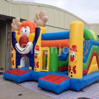 New inflatable clown jumping combo