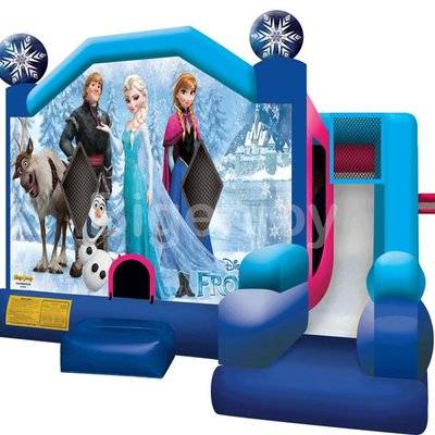 Frozen inflatable castle combo bounce house