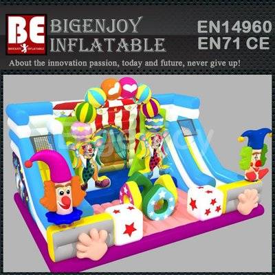 Big inflatable circus troup bouncer playground